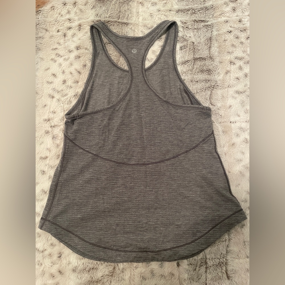 Lululemon Grey Racerback Tank - Picture 2 of 2